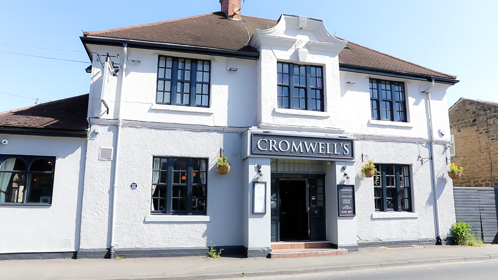 Outside of the Cromwell's Pub Outside of the Cromwell's Pub
